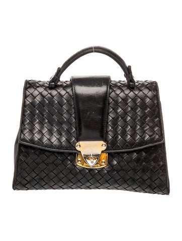 Intrecciato Top Handle Bag Vintage