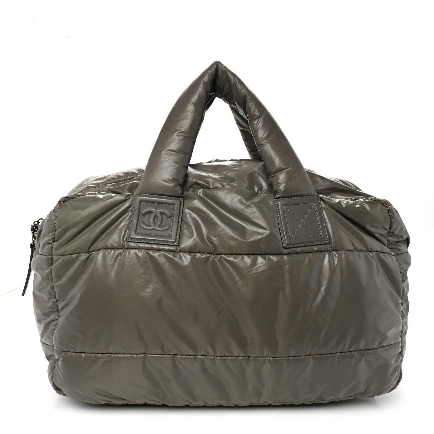 Chanel Nylon Quilted Coco Cocoon Reversible Tote Grey