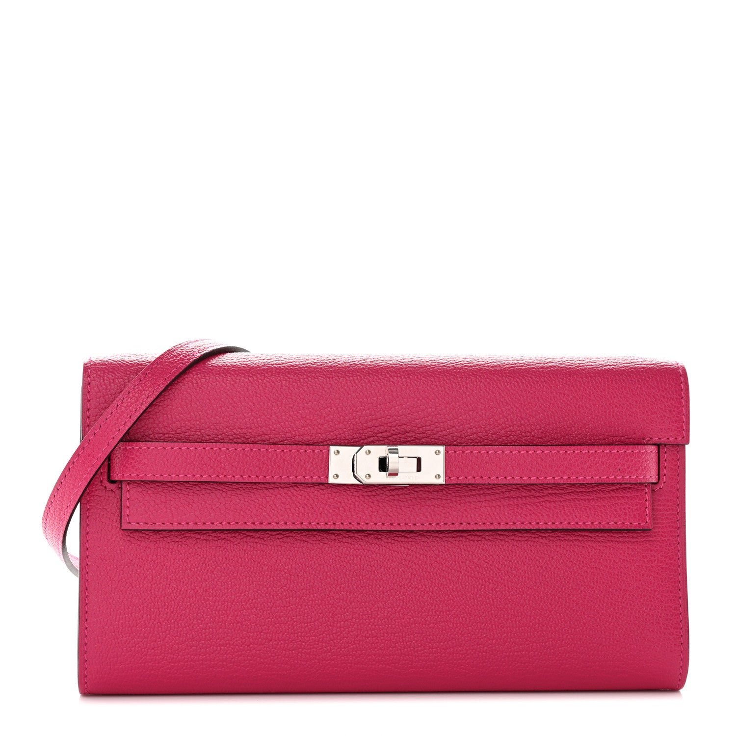 Hermes Chevre Mysore Kelly Wallet To Go Rose Mexico