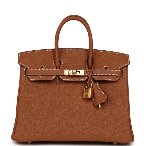 Hermes Birkin 25 Gold Togo Gold Hardware