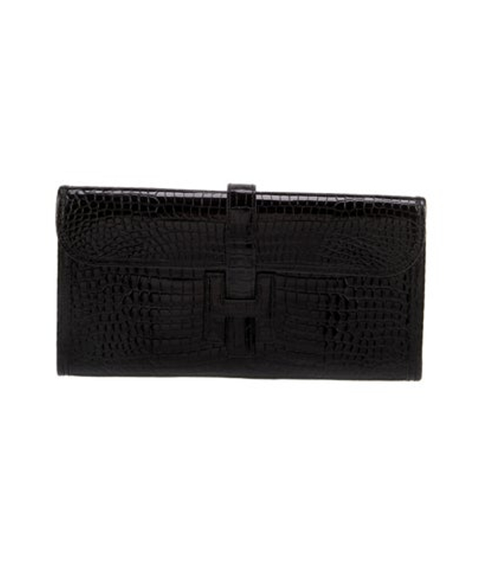 Hermes Shiny Crocodile Jige Elan 29