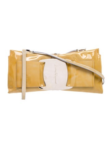 Ferragamo Patent Leather Shoulder Bag Vintage