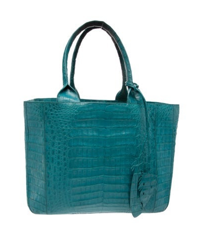 Nancy Gonzalez Gonzalez Embossed Leather Top Handle Bag