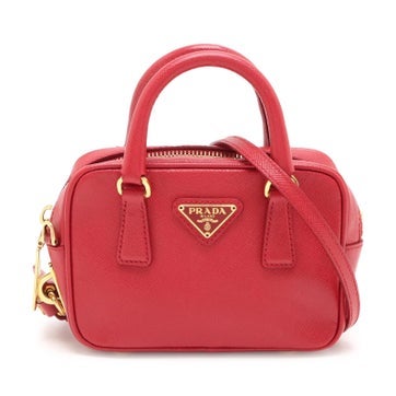 Leather Saffiano Mini Two-Way Bag