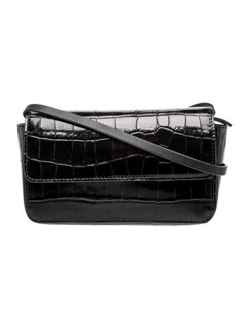 Embossed Leather Crossbody Bag