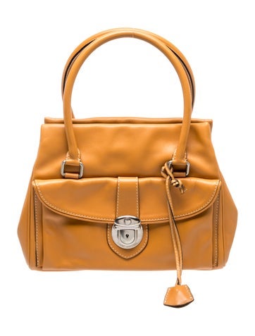 Leather Top Handle Bag
