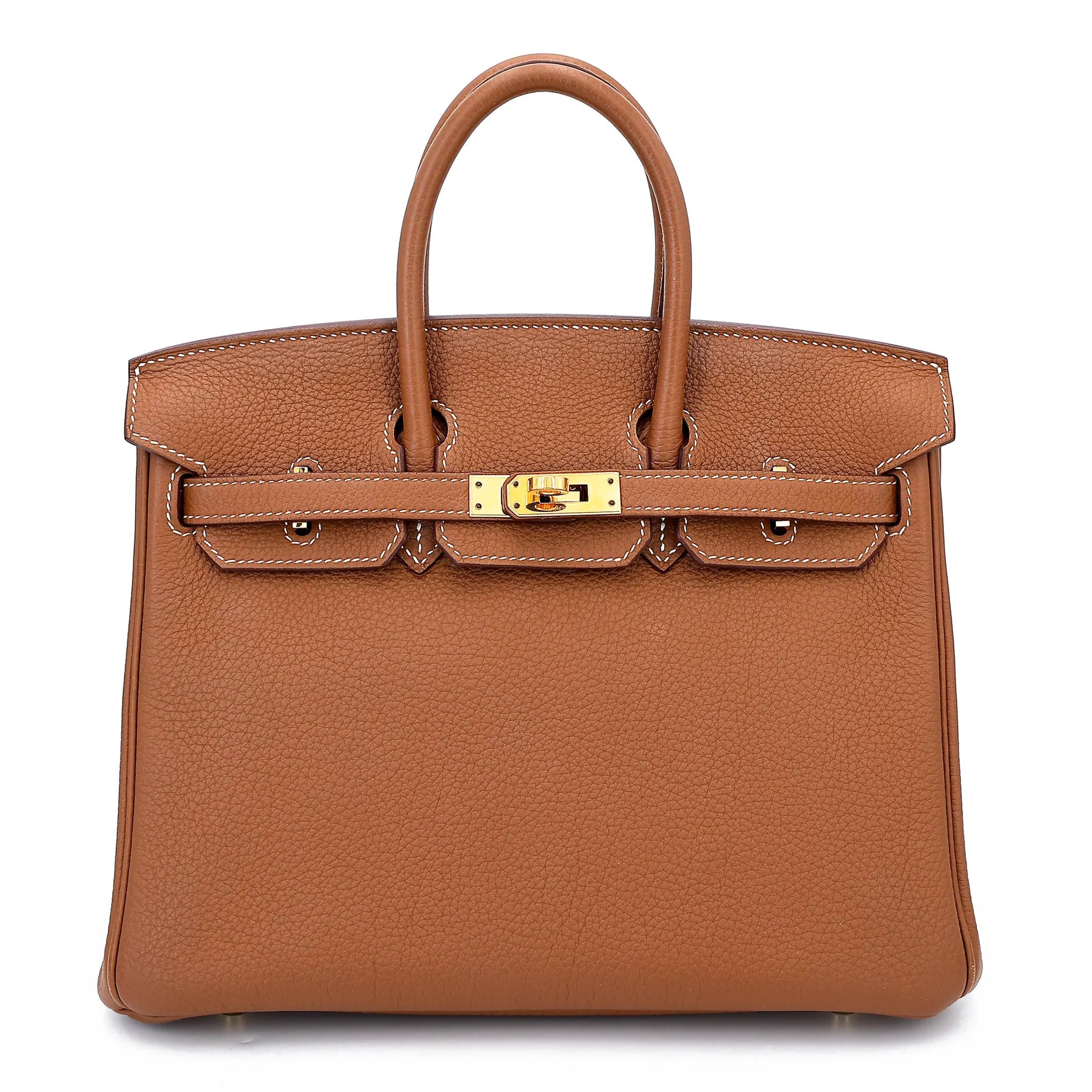 Hermes Very Good ( Rank A) HERMÈS Birkin 25 Gold (37) Togo Gold hardware C (2018)