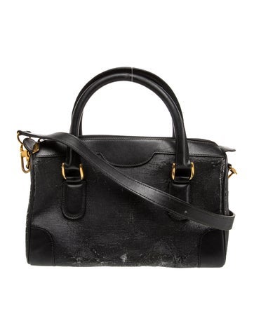 Micro GG Monogram Vintage Leather Handle Bag