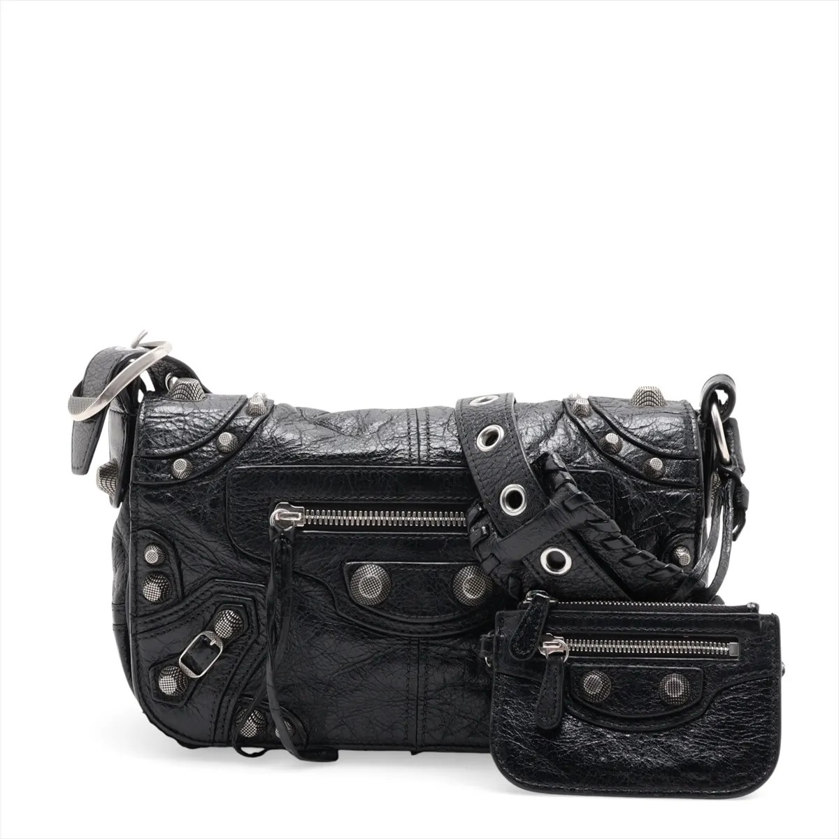 Balenciaga Lukagor XS 719082 Leather Shoulder bag Black