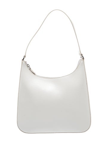 Staud Saffiano Leather Shoulder Bag