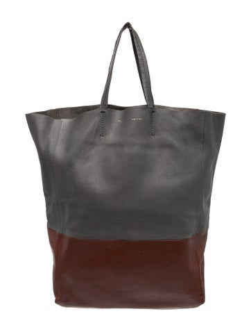 Leather Vertical Cabas Vintage