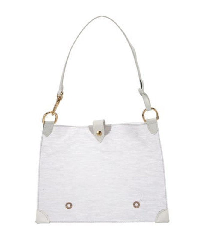 Louis Vuitton Vuitton Pvc White Epi Plage Clear Pochette Accessoires Wristlet Pouch