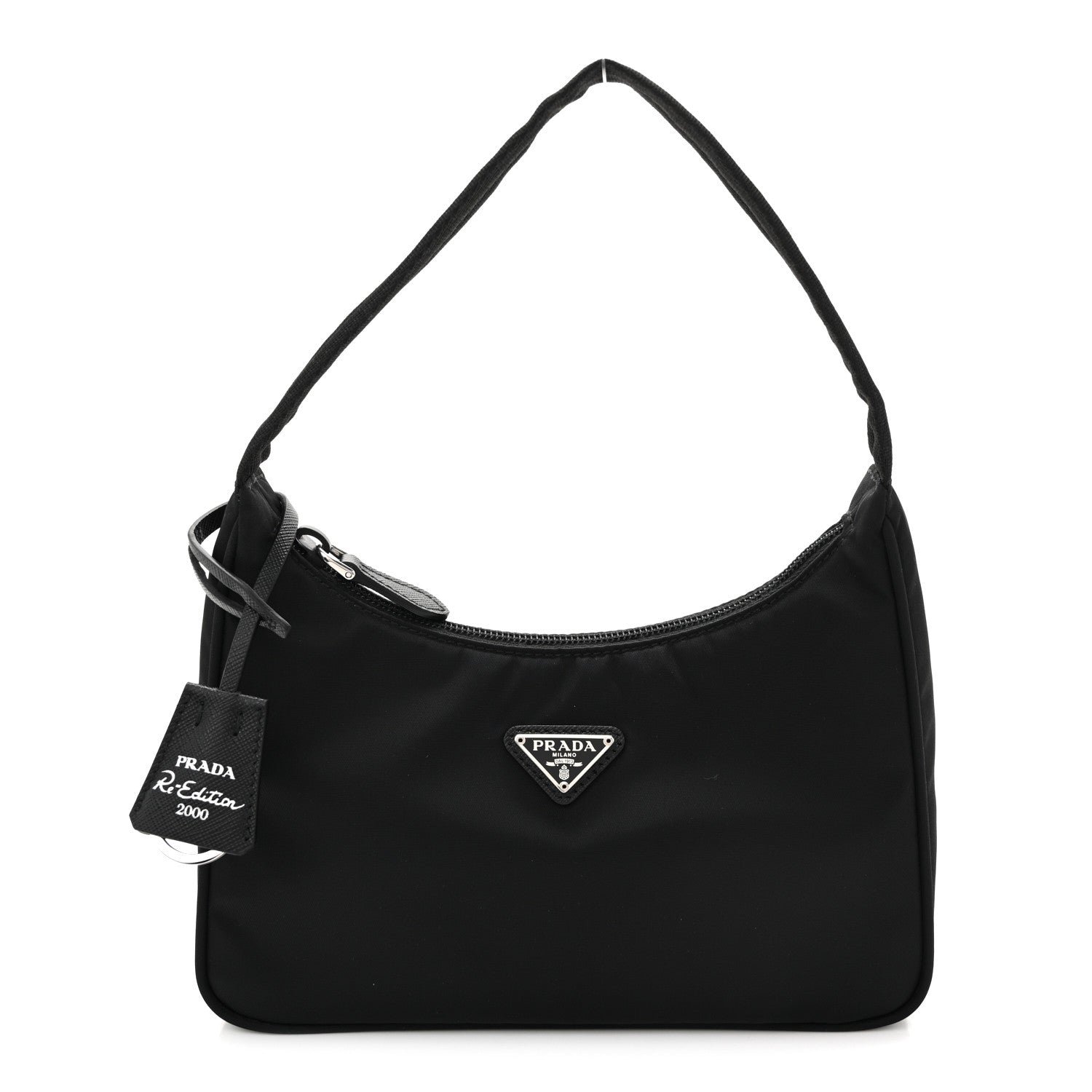 Prada Tessuto Nylon Mini Re-Edition 2000 Bag Black