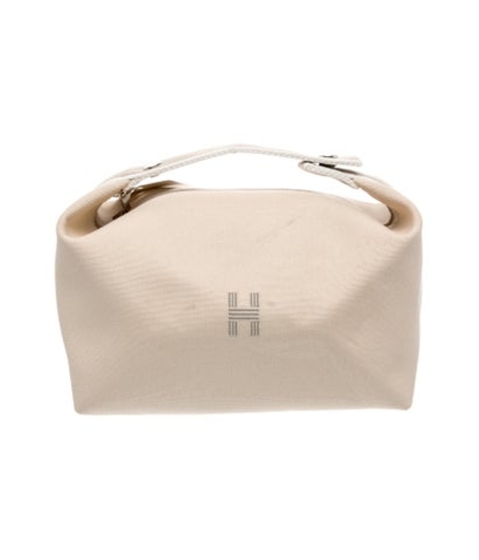 Hermes Large Toile Bride A Brac Travel Case