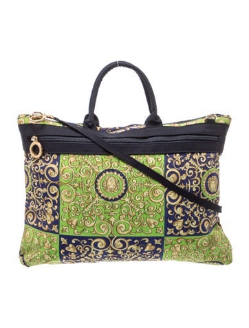 Versace Canvas Top Handle Bag Vintage