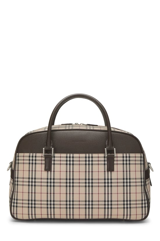 Brown House Check Jacquard Bowler Medium