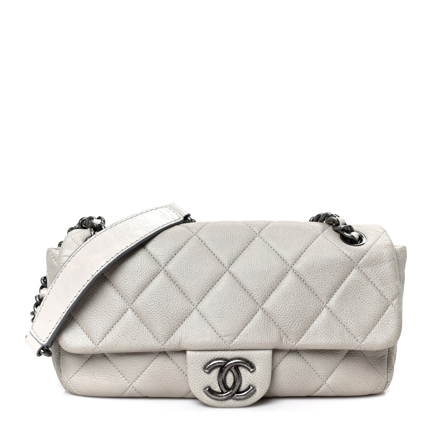 Chanel Caviar Quilted Coco Casual Flap Ivory