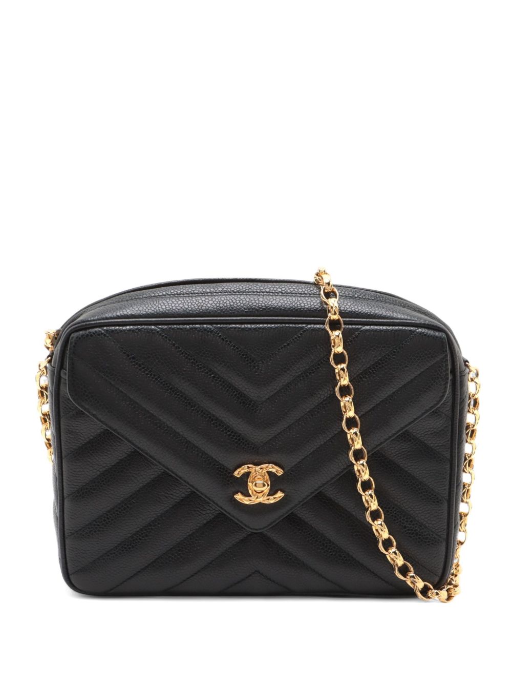 1993-1994 Camera chevron-quilted shoulder bag
