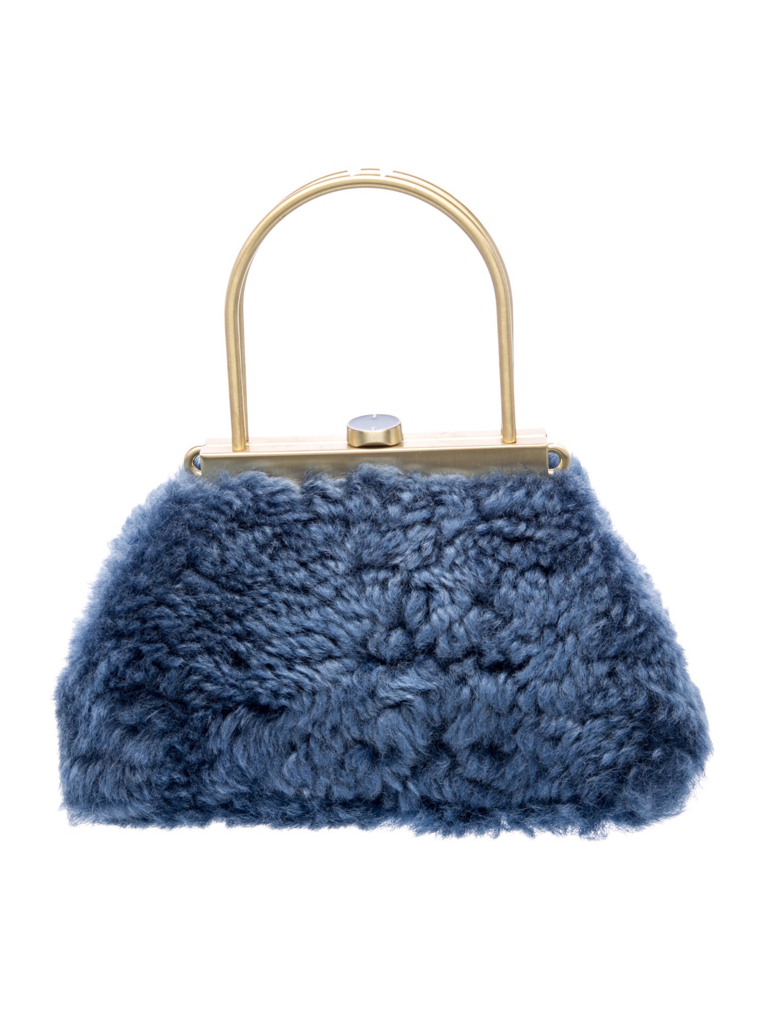Shearling Top Handle Bag