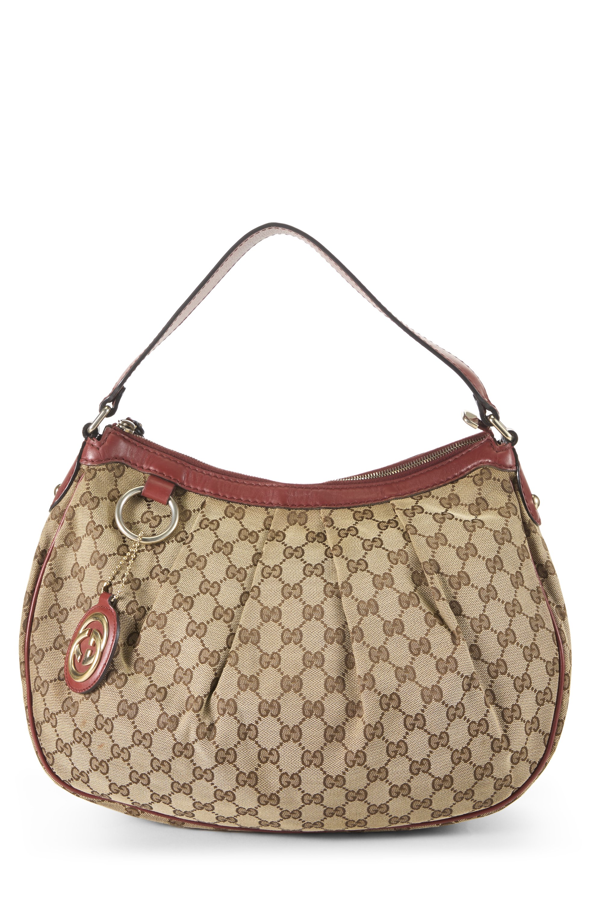 Red Original GG Canvas Sukey Hobo