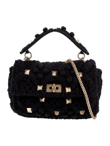Roman Stud Top Handle Bag