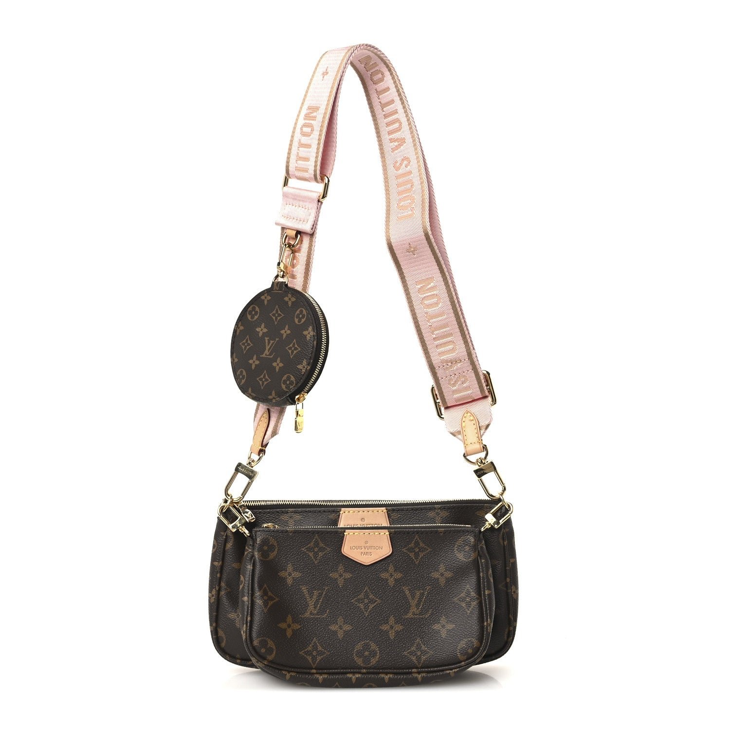 Louis Vuitton Monogram Multi Pochette Accessories Rose Clair