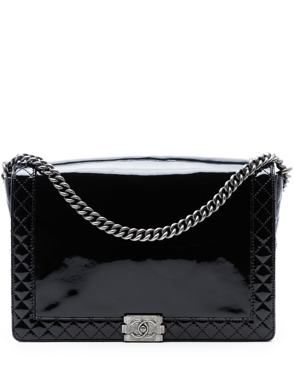 2013-2014 Extra Large Patent Boy Reverso Flap crossbody bag