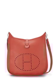 Hermes Rouge Tomate Clemence Evelyne III GM