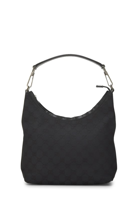 Black GG Canvas Hobo