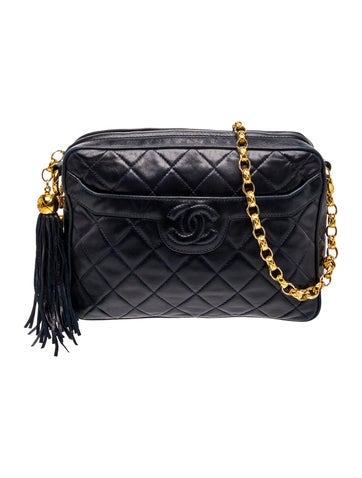 Quilted Tassel Camera Bag