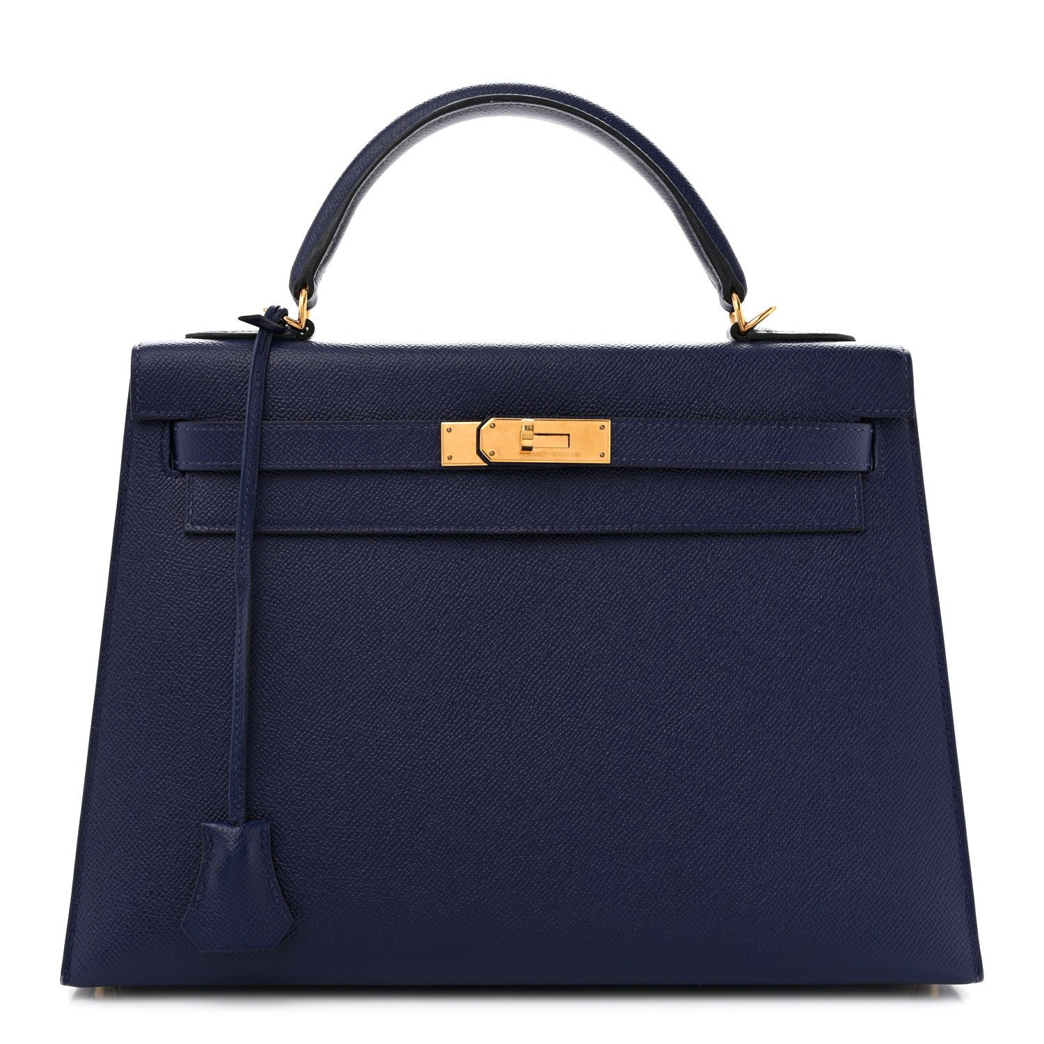 Hermes Epsom Kelly Sellier 32 Bleu Saphir