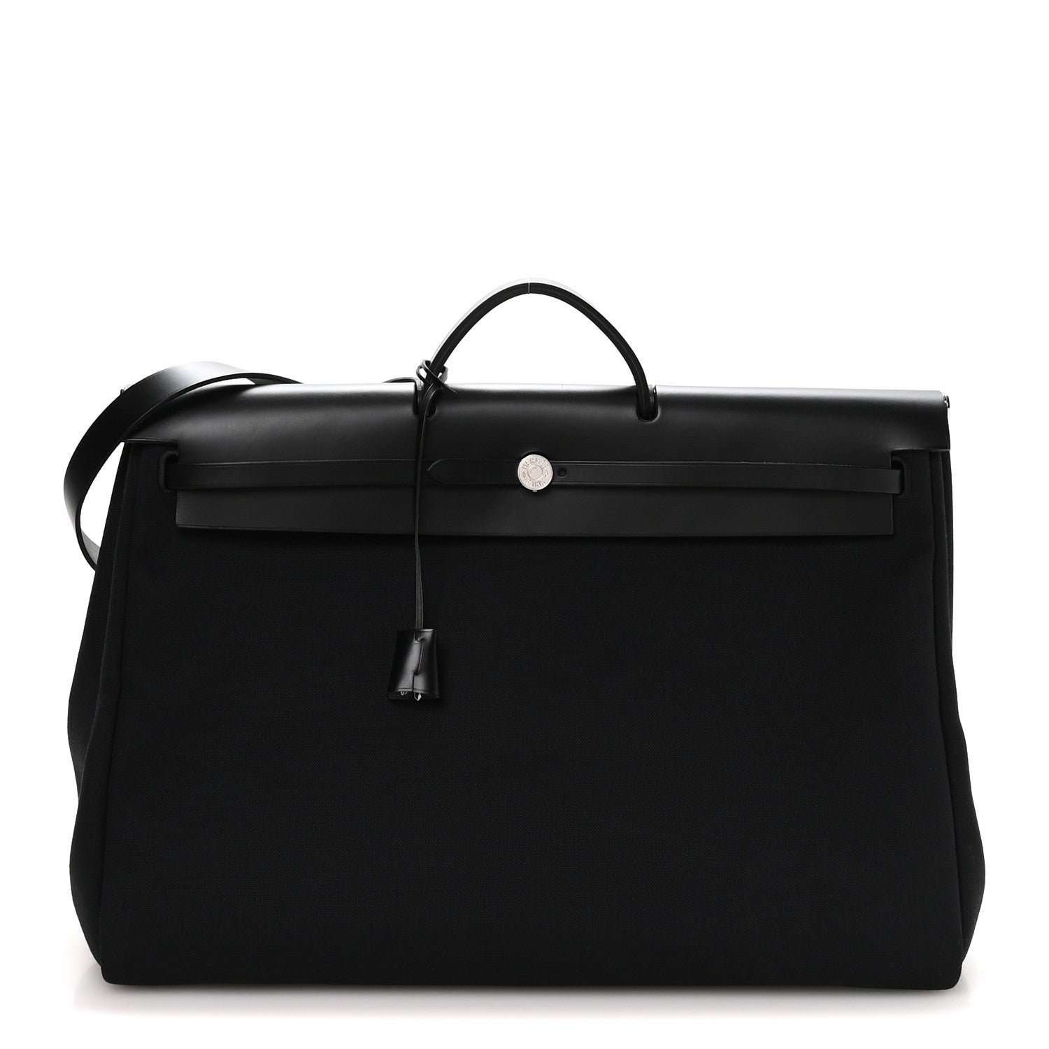 Hermes Hermes Military Toile Vache Hunter Herbag Cabin Zip Retourne 50 Black