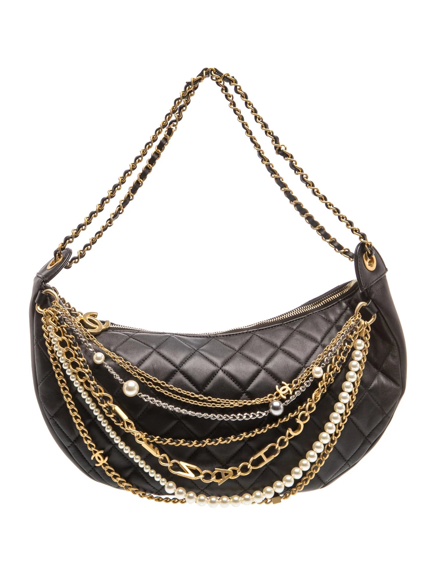 Paris-New York Quilted All About Chains Hobo
