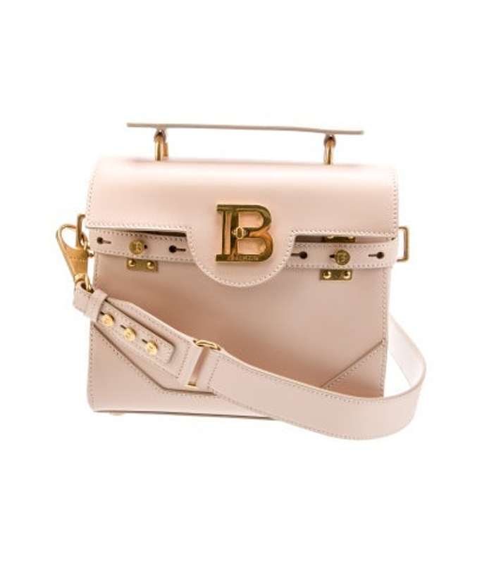 Balmain Leather Top Handle Bag