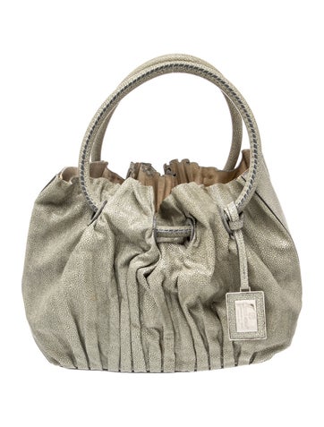 Leather Top Handle Bag