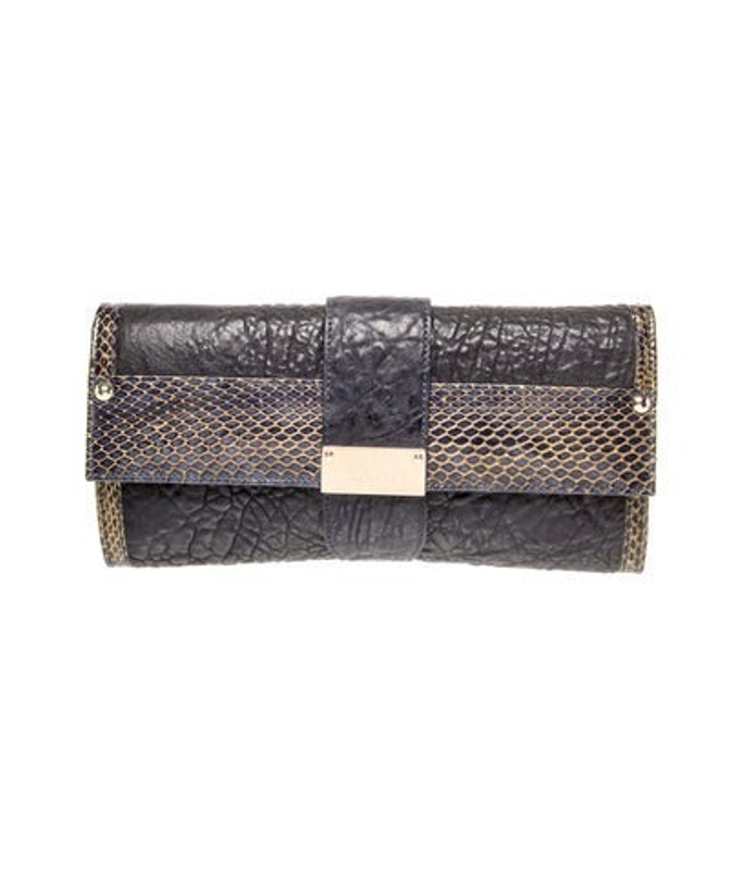 Jimmy Choo Choo Leather Clutch