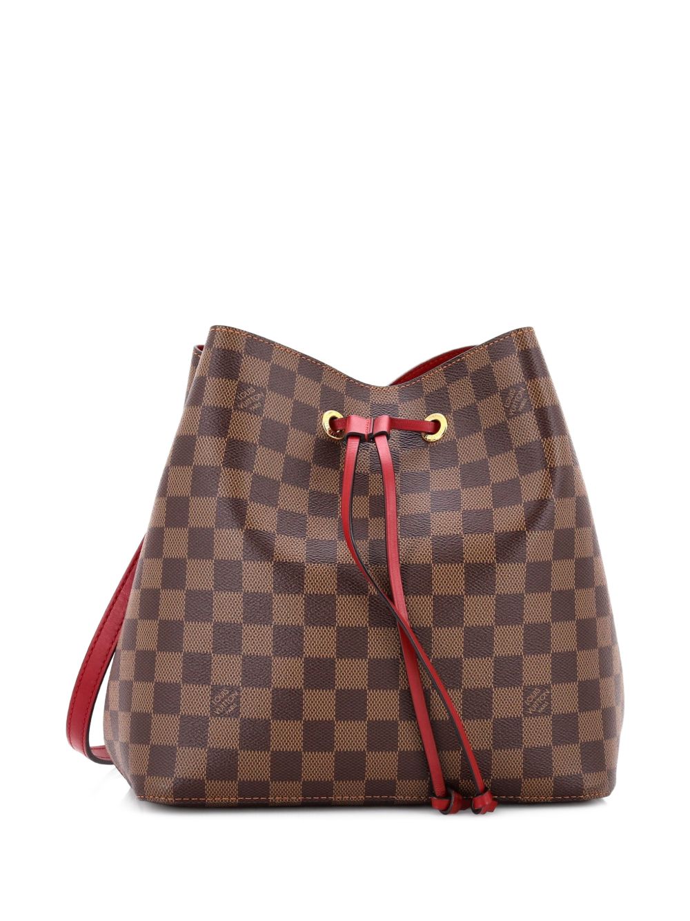 Louis Vuitton NeoNoe Handbag Damier with Leather MM bucket bag