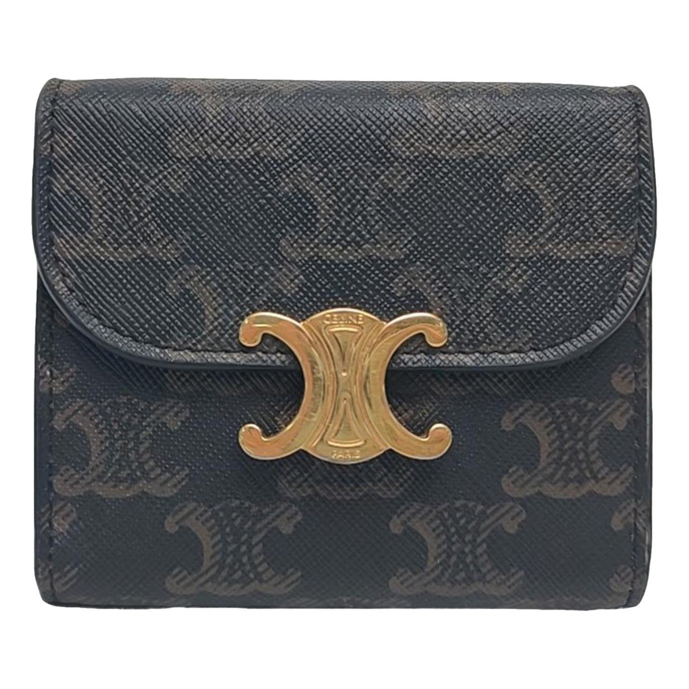 Triomphe leather handbag