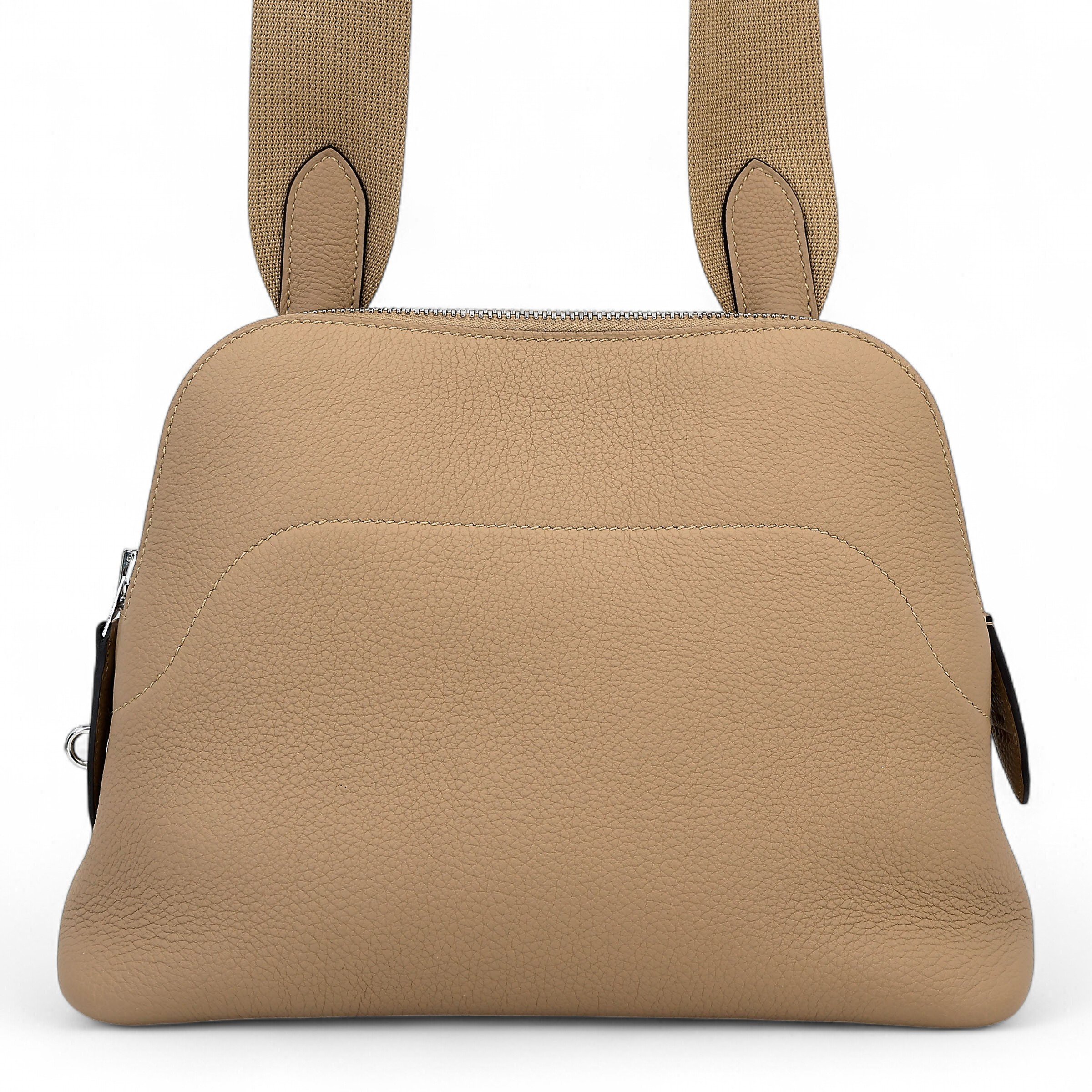 Hermes Brand New ( Rank N )  HERMÈS  Bolide Messenger Poussiere (1C) Togo Palladium hardware K (2025)