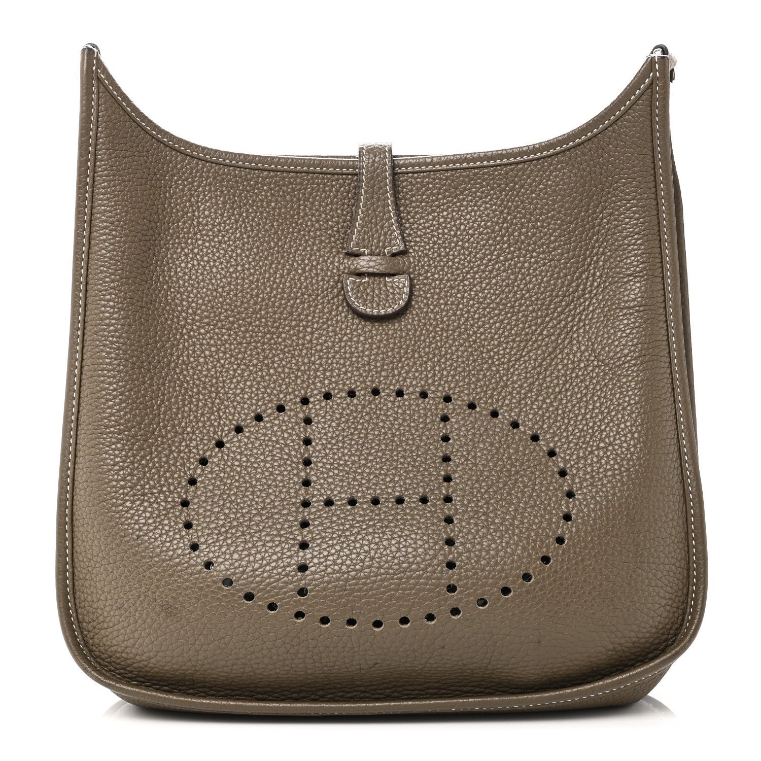 Hermes Taurillon Clemence Evelyne III PM Etoupe