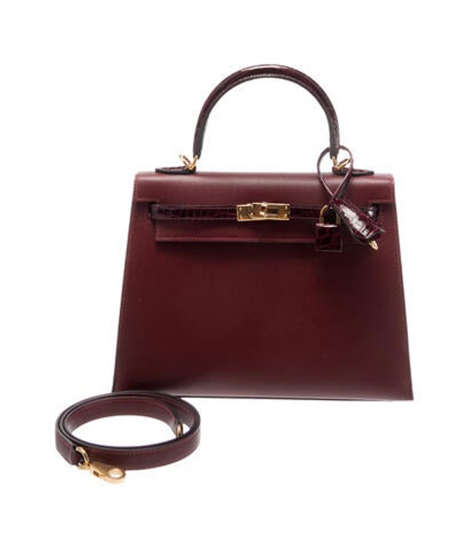 Hermes Madame Shiny Niloticus Crocodile Kelly Ii Sellier Touch 25