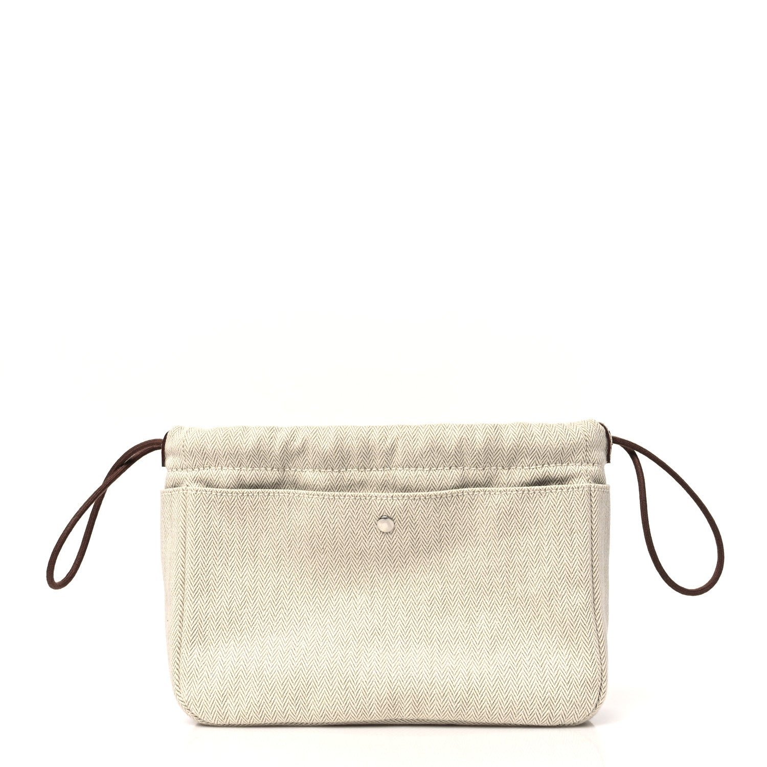 Hermes Canvas Barenia Fourbi 20 PM Bag Insert Natural Fauve