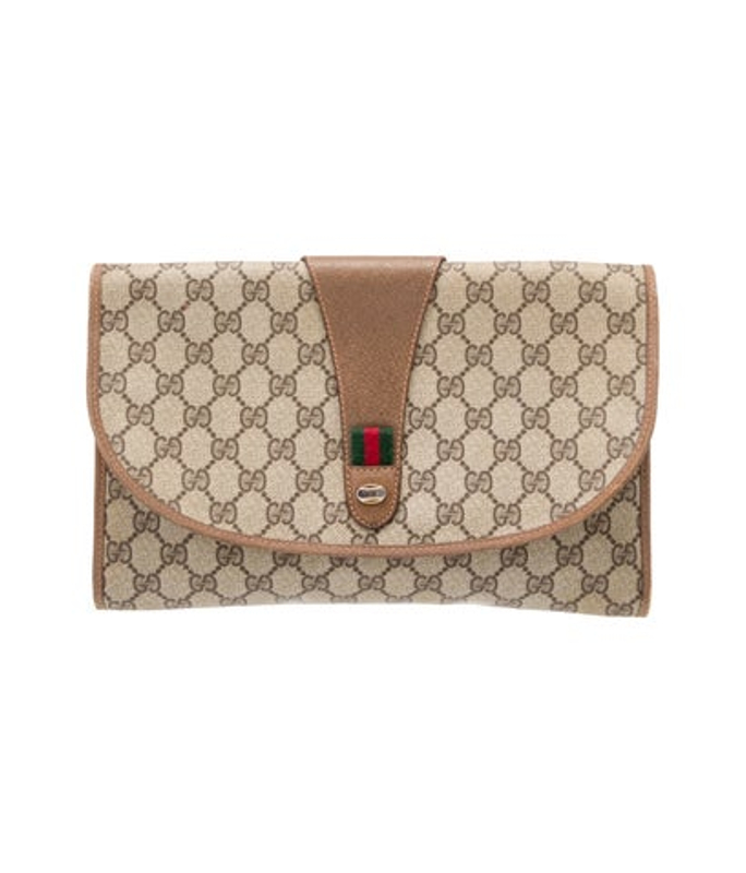 Gucci Gg Supreme Clutch