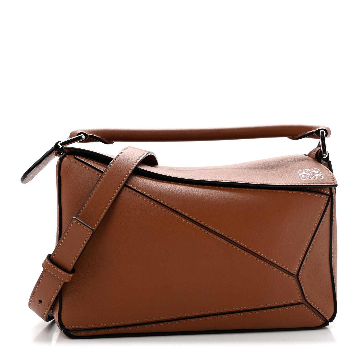 Loewe Calfskin Small Puzzle Bag Tan