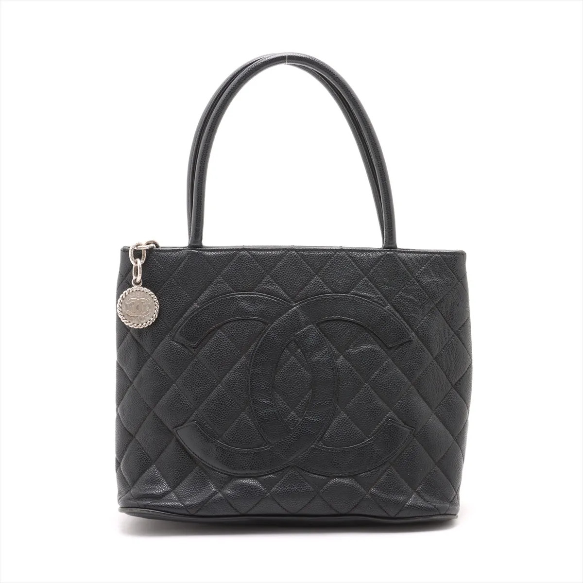 Chanel Re-release Caviar Skin Tote bag Black Silver Metal Fittings 6XXXXXX