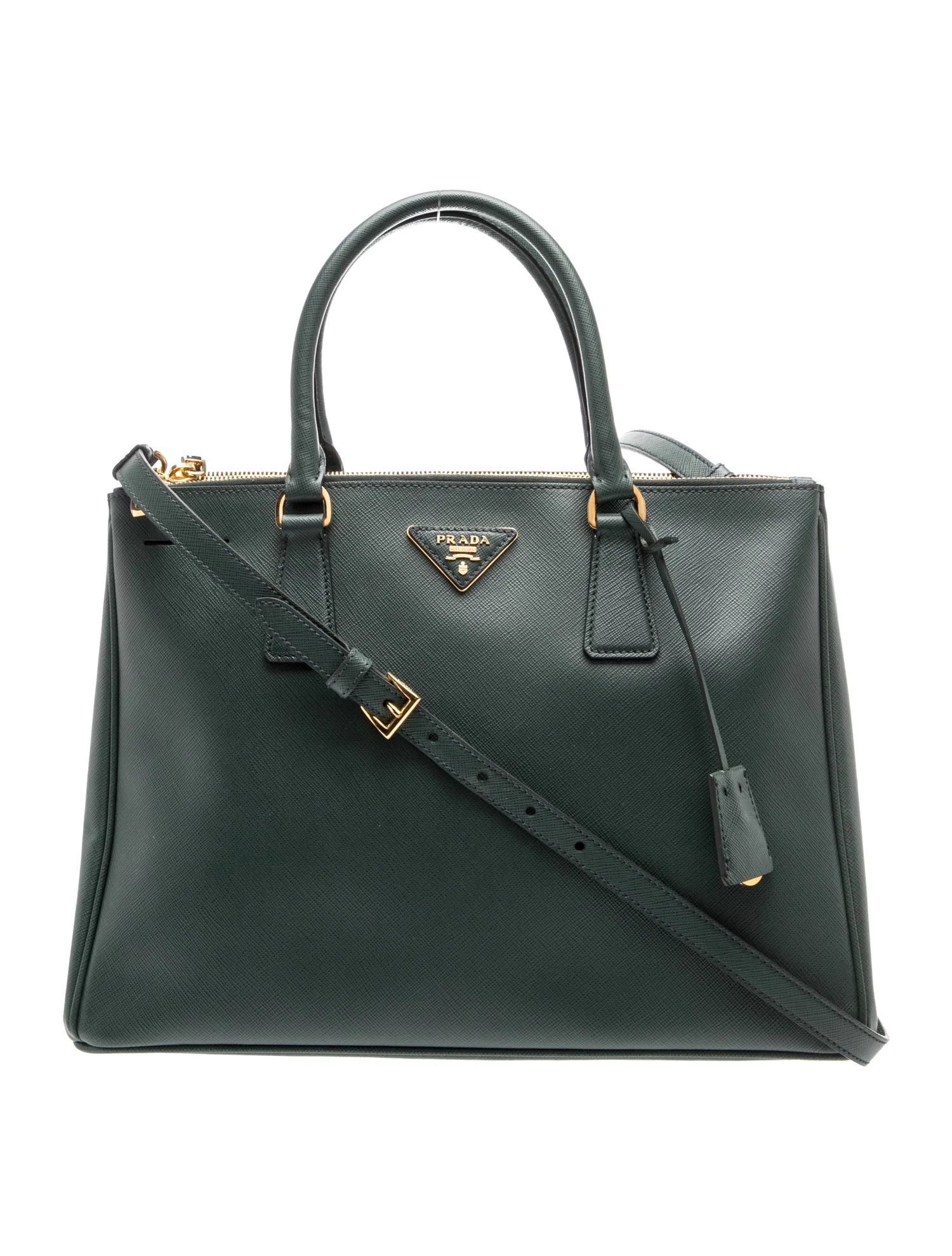 Saffiano Leather Galleria Double Zip Medium