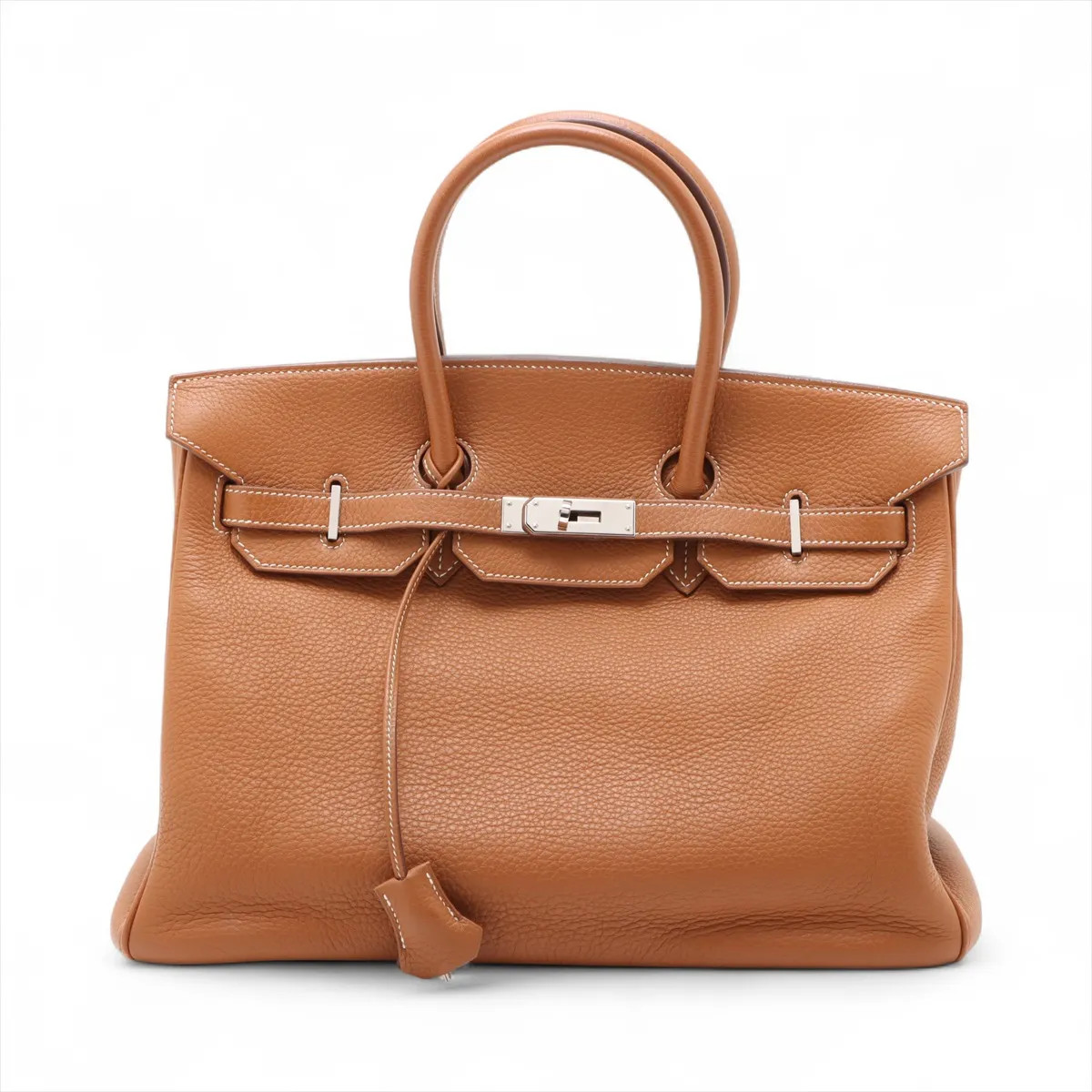 Hermès Birkin 35 Le Tournay Taurillon Clemence Gold Silver Metal Fittings