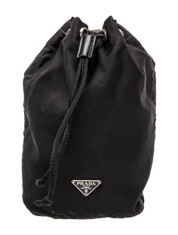 Enameled Metal Triangle Bucket Bag