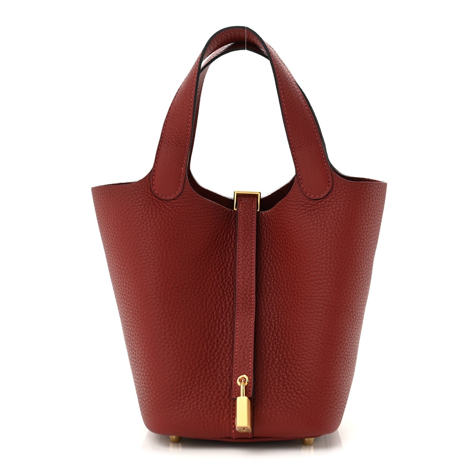 Hermes Taurillon Clemence Picotin Lock 18 PM Rouge H