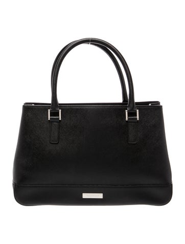 Saffiano Leather Top Handle Bag
